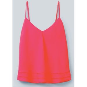 Aritzia Talula Alyssa Coral Pink Neon Camisole